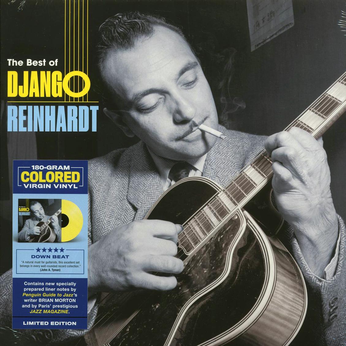 Django Reinhardt - The Best Of Django Reinhardt (ltd. ed.) (180g) (yellow vinyl) vinyl LP front cover