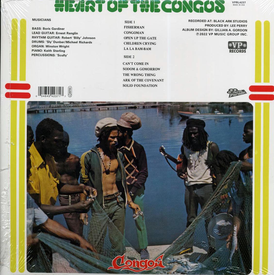 The Congos - Heart Of The Congos (remastered) vinyl LP back cover