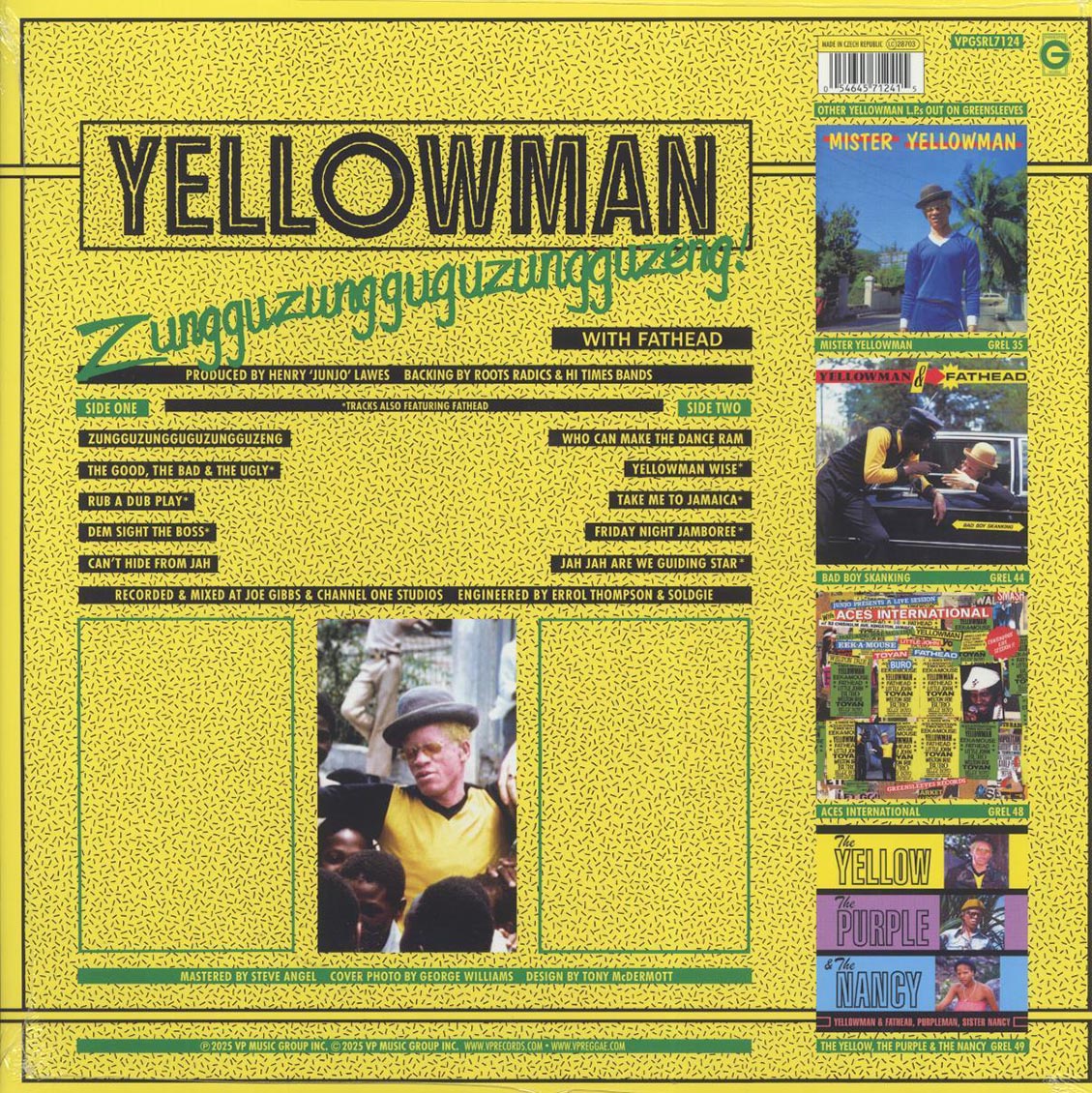 Yellowman - Zungguzungguguzungguzeng vinyl LP back cover