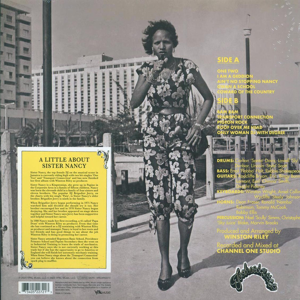 Sister Nancy - One, Two (remastered) vinyl LP back cover