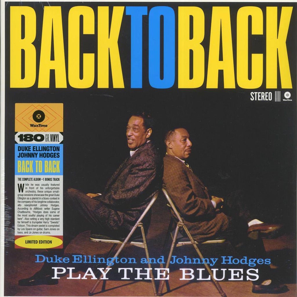 Duke Ellington, Johnny Hodges - Back To Back (+bonus track) (ltd. ed.) (180g) vinyl LP front cover