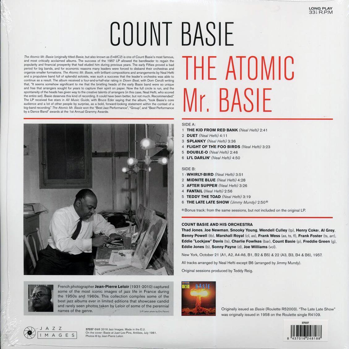 Count Basie - The Atomic Mr. Basie (+bonus track) (ltd. ed.) (180g) vinyl LP back cover