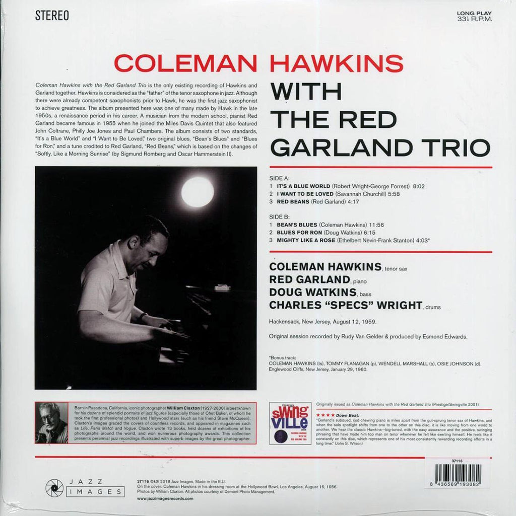 Coleman Hawkins, Red Garland Trio - Coleman Hawkins With The Red Garland Trio (+bonus track) (ltd. ed.) (180g) vinyl LP back cover
