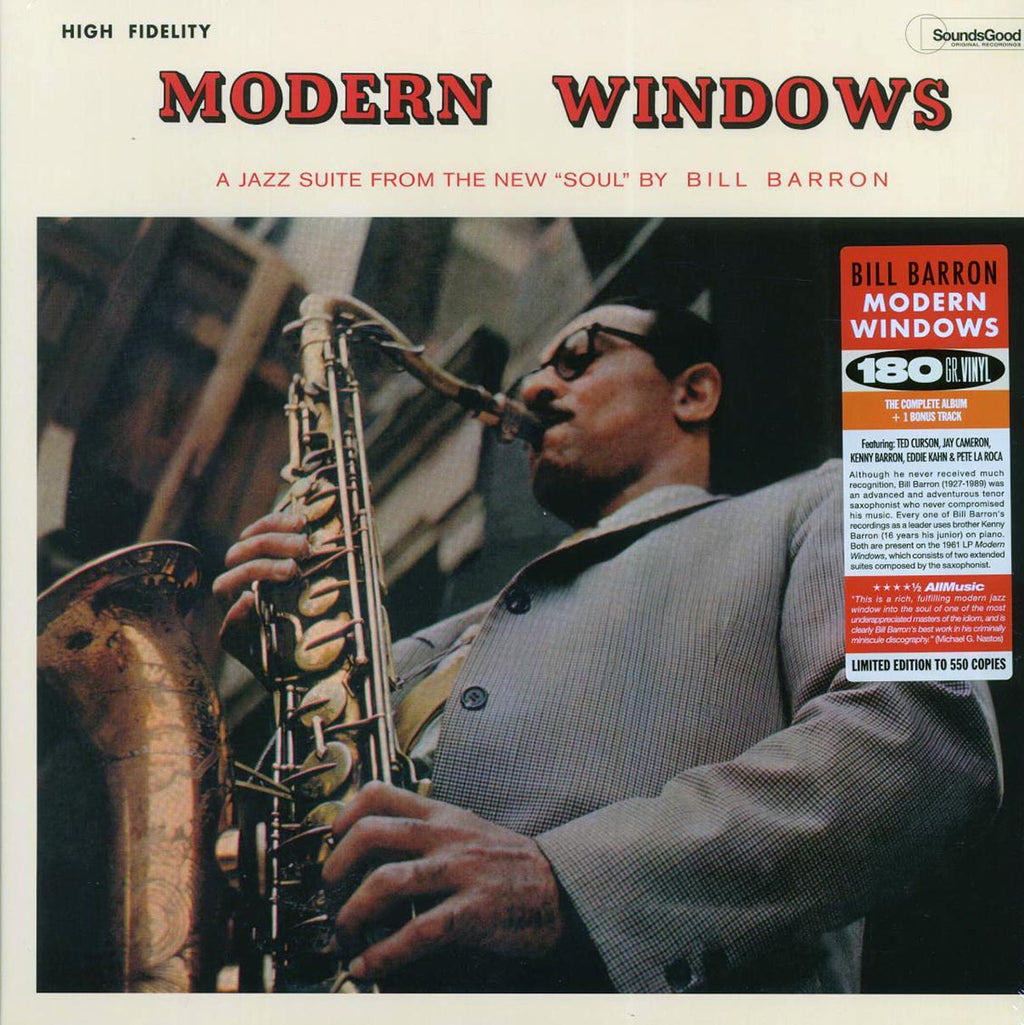 Bill Barron - Modern Windows (+bonus track) (ltd. ed.) (180g) vinyl LP front cover