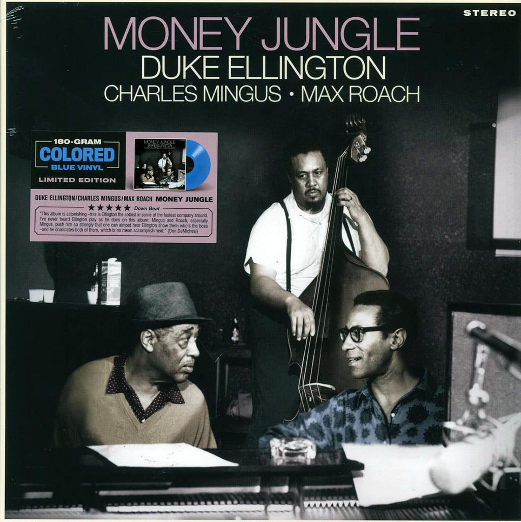 Duke Ellington, Charles Mingus, Max Roach - Money Jungle (ltd. ed.) (180g) (blue vinyl) vinyl LP front cover