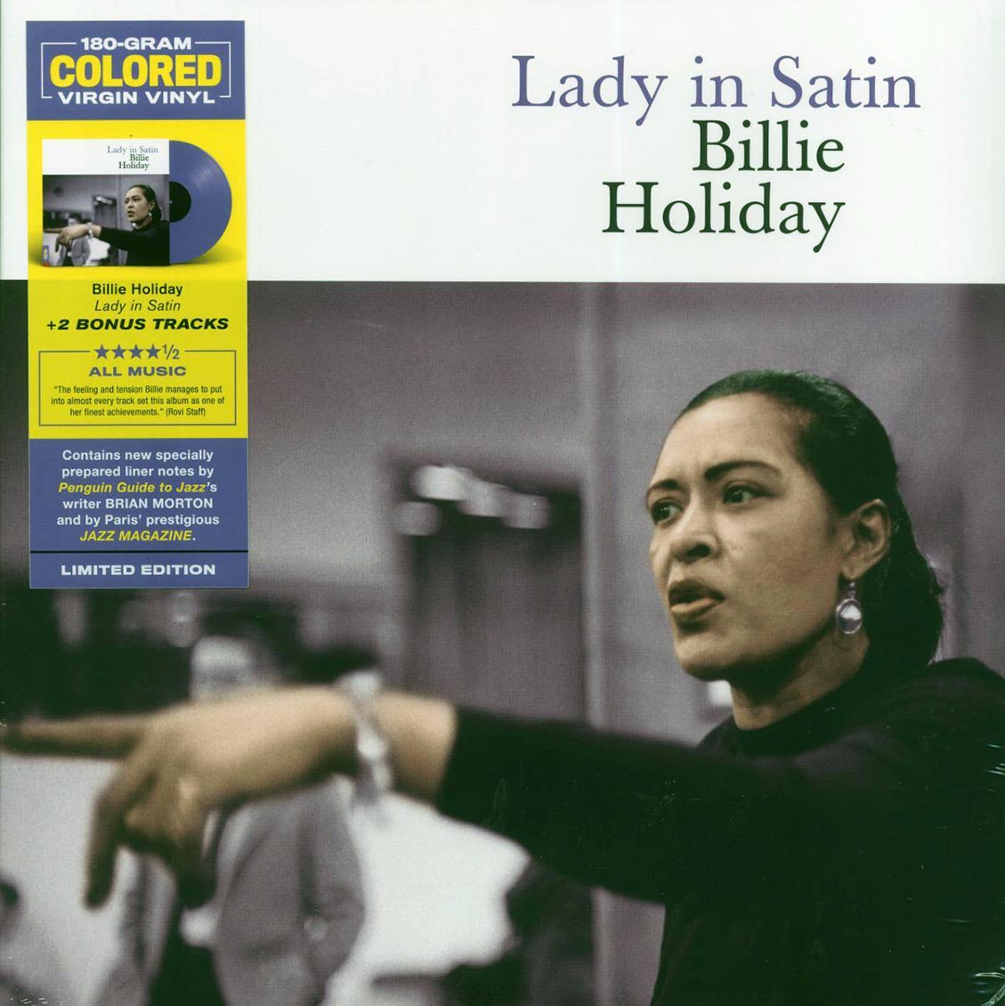 Billie Holiday - Lady In Satin (+3 bonus tracks) (ltd. ed.) (180g) (purple vinyl) vinyl LP front cover