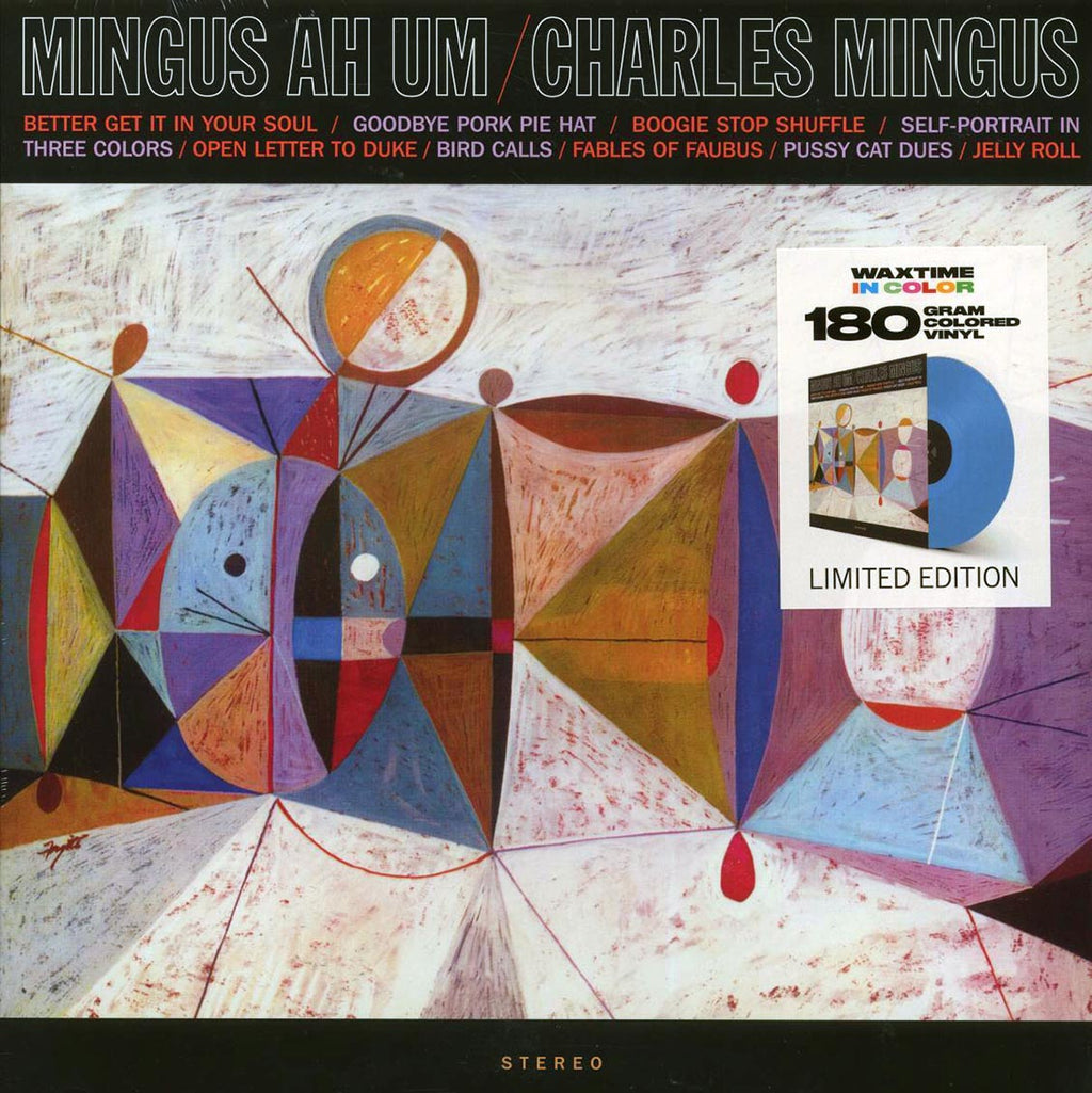Charles Mingus - Mingus Ah Um (ltd. ed.) (180g) (blue vinyl) vinyl LP front cover