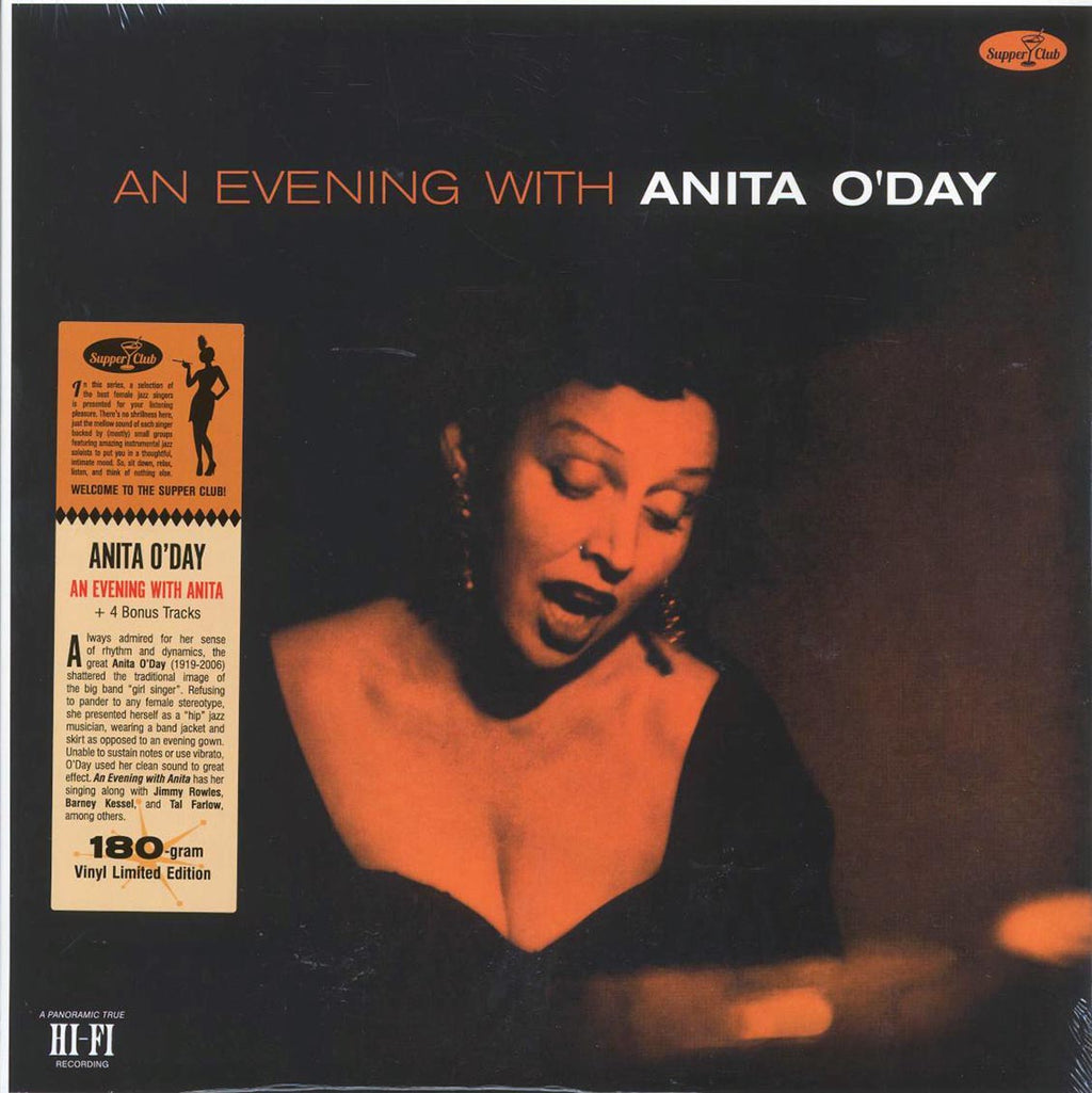 Anita O'Day - An Evening With Anita O'Day (+4 bonus tracks) (ltd. ed.) (180g) vinyl LP front cover