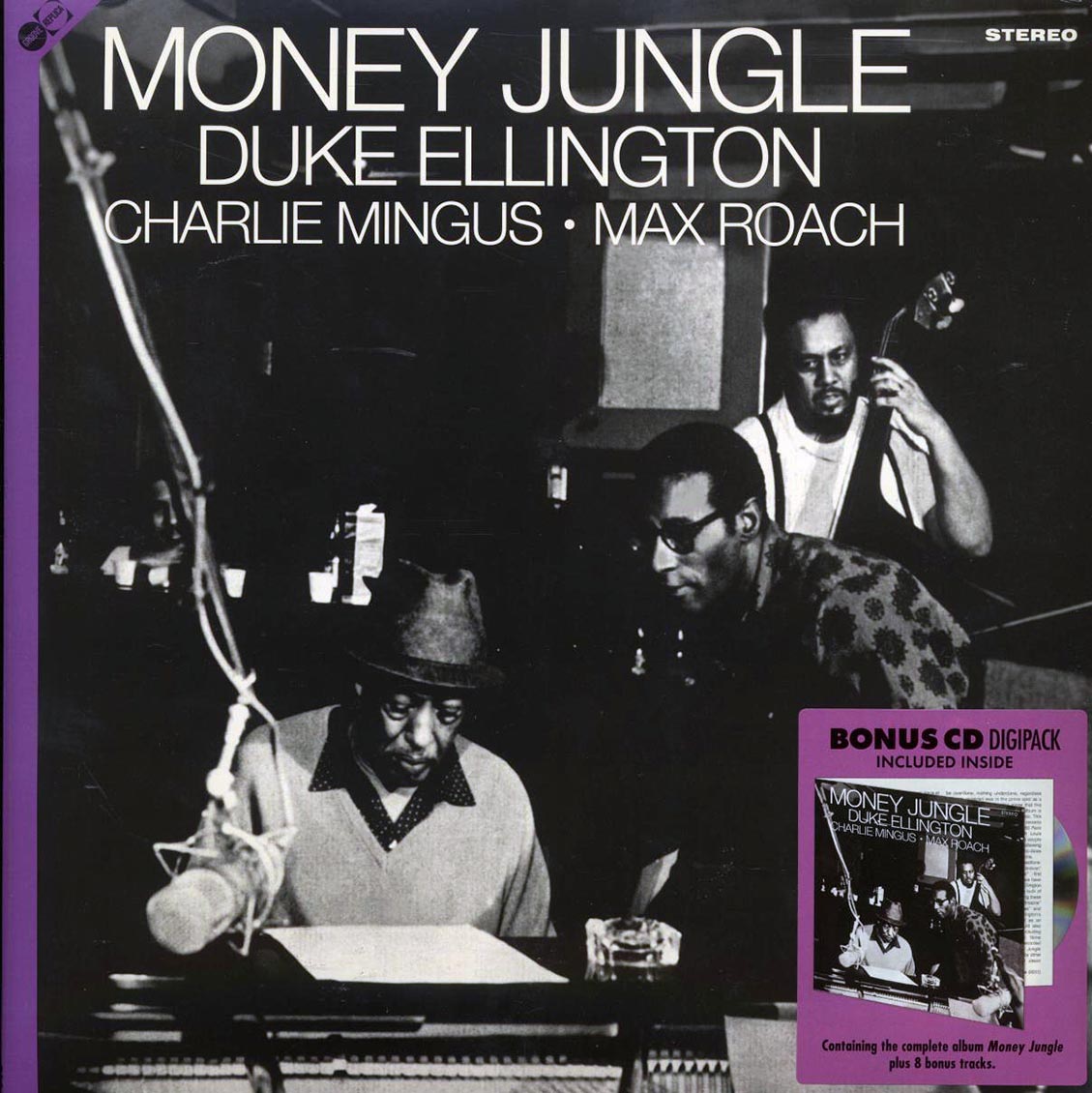 Duke Ellington, Charlie Mingus, Max Roach - Money Jungle (+8 bonus tracks) (ltd. ed.) (180g) (incl. CD) vinyl LP front cover