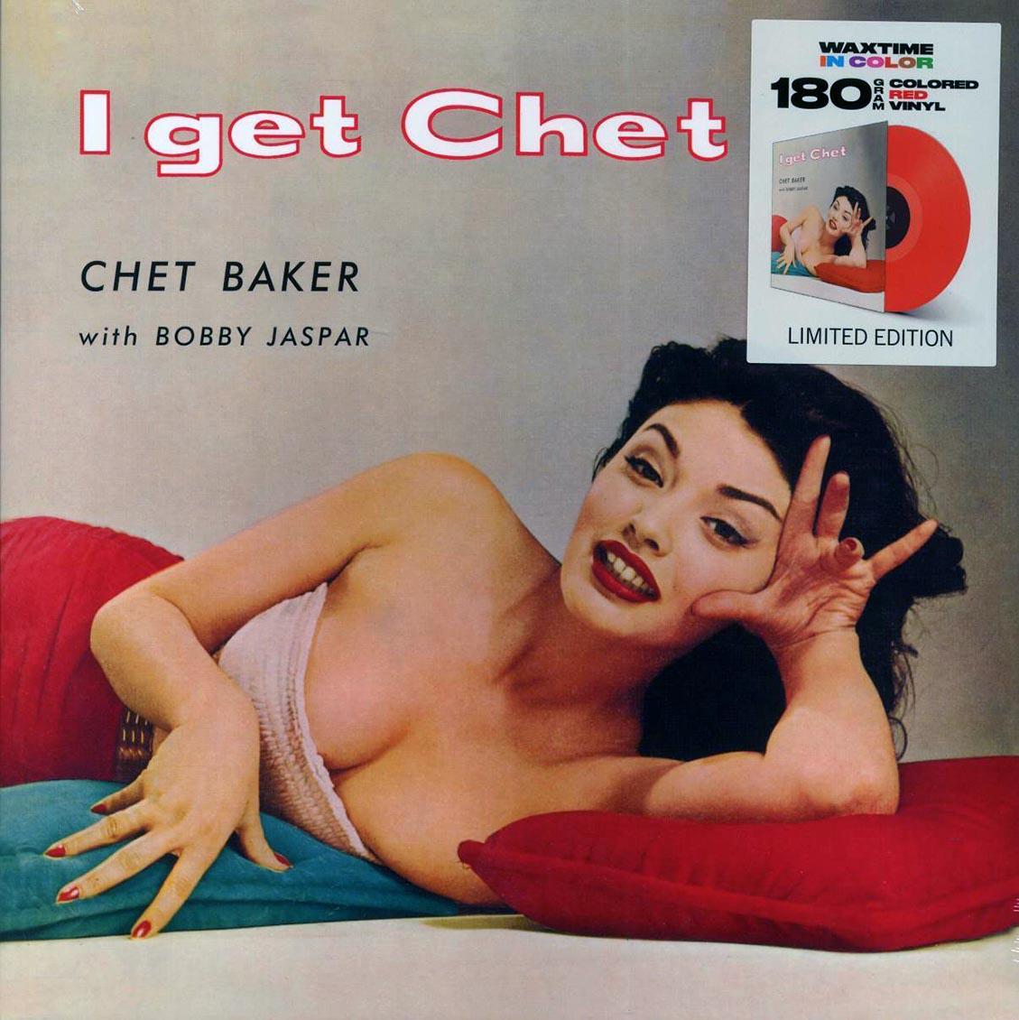 Chet Baker, Bobby Jaspar - I Get Chet (+bonus track) (ltd. ed.) (180g) (red vinyl) vinyl LP front cover