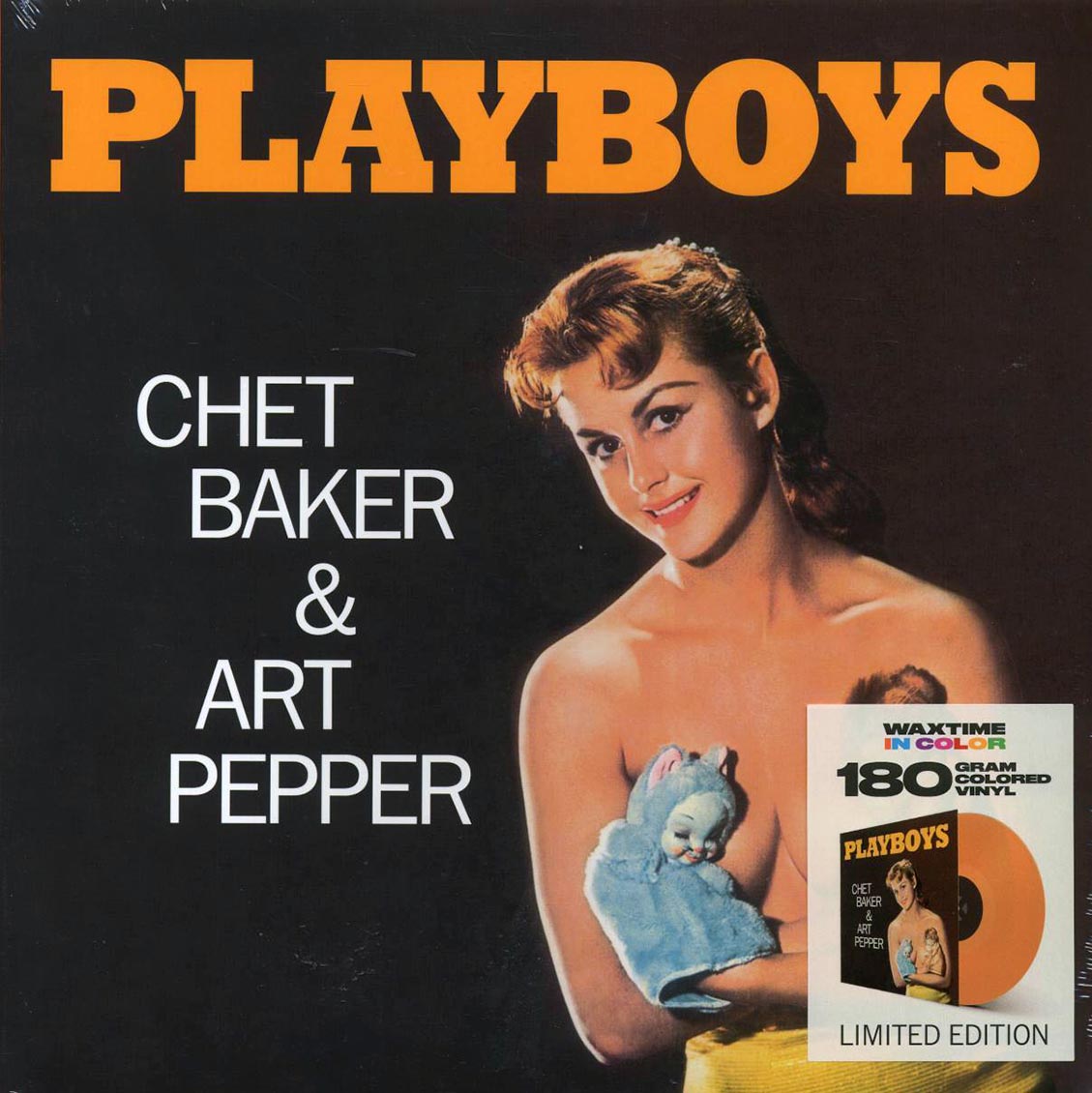 Chet Baker, Art Pepper - Playboys (+bonus track) (ltd. ed.) (180g) (orange vinyl) vinyl LP front cover