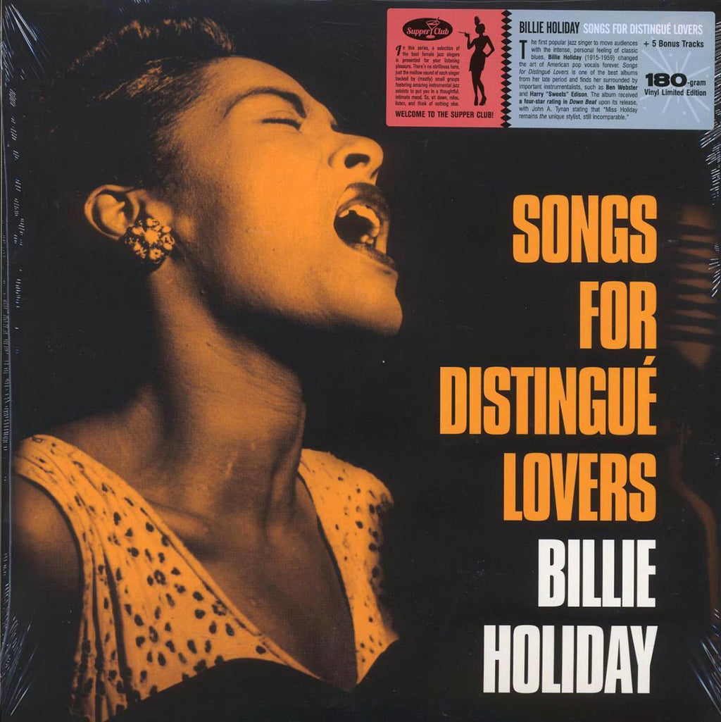 Billie Holiday - Songs For Distingue Lovers (+5 bonus tracks) (ltd. ed.) (180g) vinyl LP front cover
