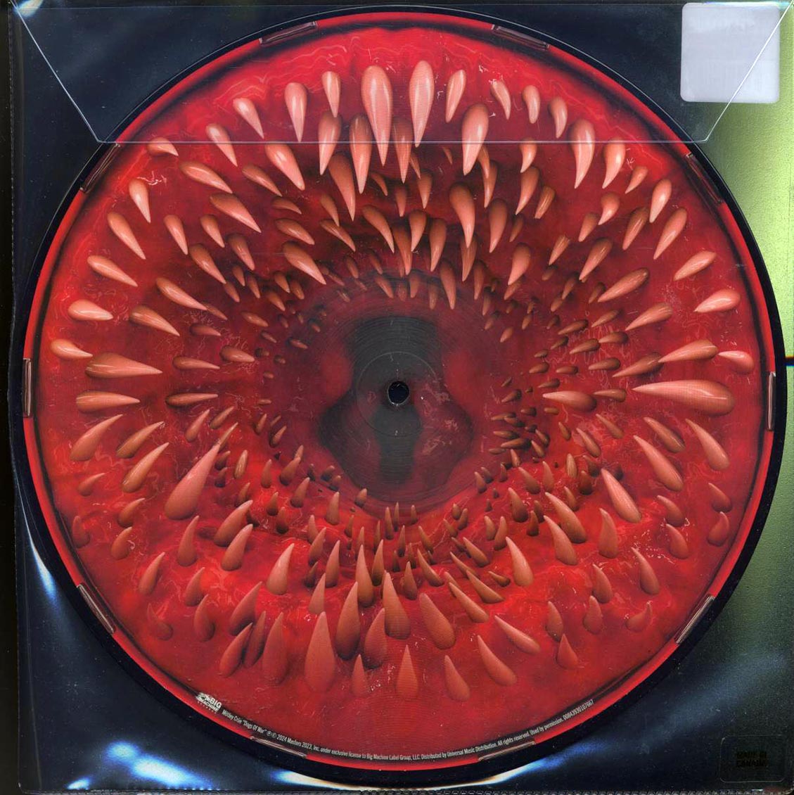 Motley Crue - Dogs Of War ("Mouth" Direct To Consumer Edition) (ltd. ed.) (picture disc) vinyl LP back cover
