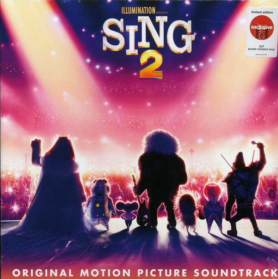 Elton John, Billie Eilish, U2, Halsey, Etc. - Sing 2: Original Motion Picture Soundtrack (ltd. ed.) (2xLP) (purple marble) vinyl LP front cover