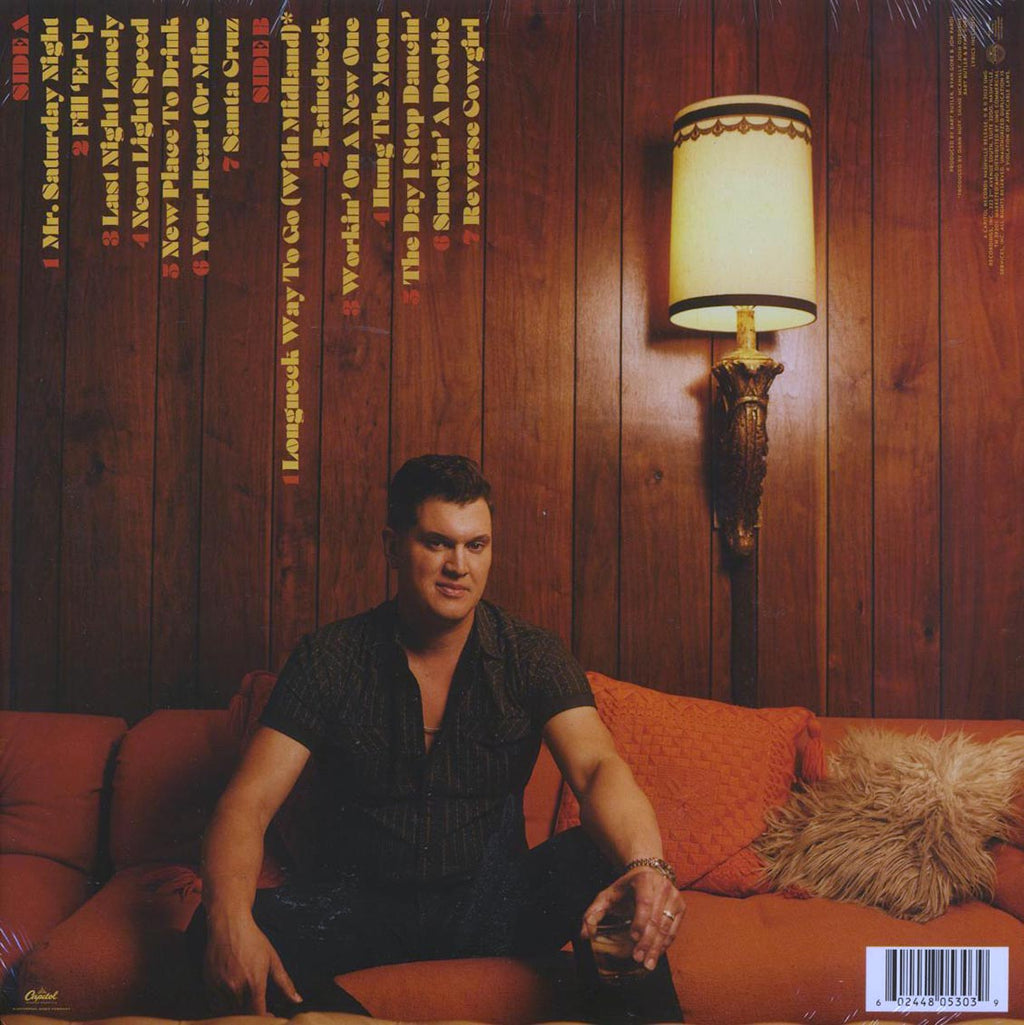 Jon Pardi - Mr. Saturday Night vinyl LP back cover