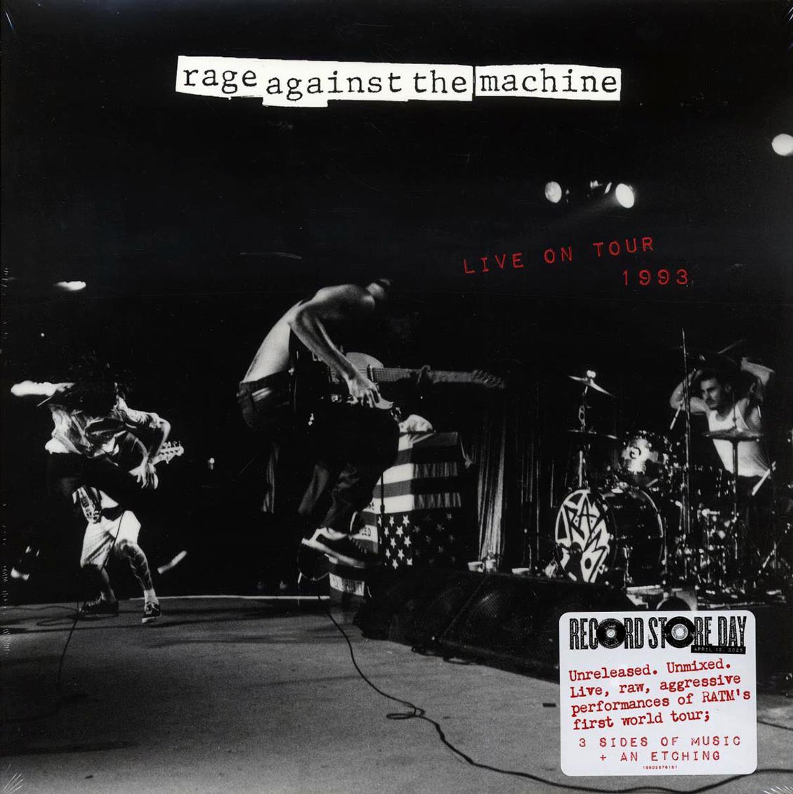 Rage Against The Machine - Live On Tour 1993 (RSD 2025) (ltd. ed.) (2xLP) vinyl LP front cover