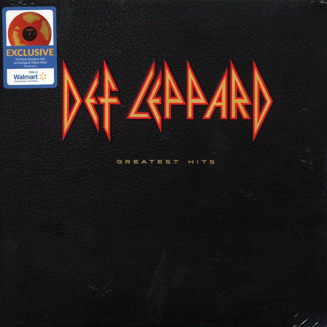 Def Leppard - Greatest Hits (orange/yellow vinyl) vinyl LP front cover