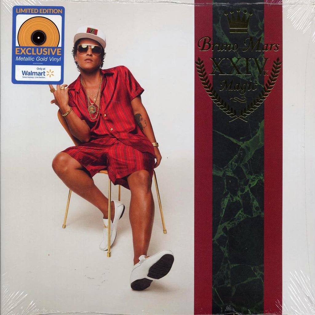 Bruno Mars - XXIVK Magic (ltd. ed.) (gold vinyl) vinyl LP front cover