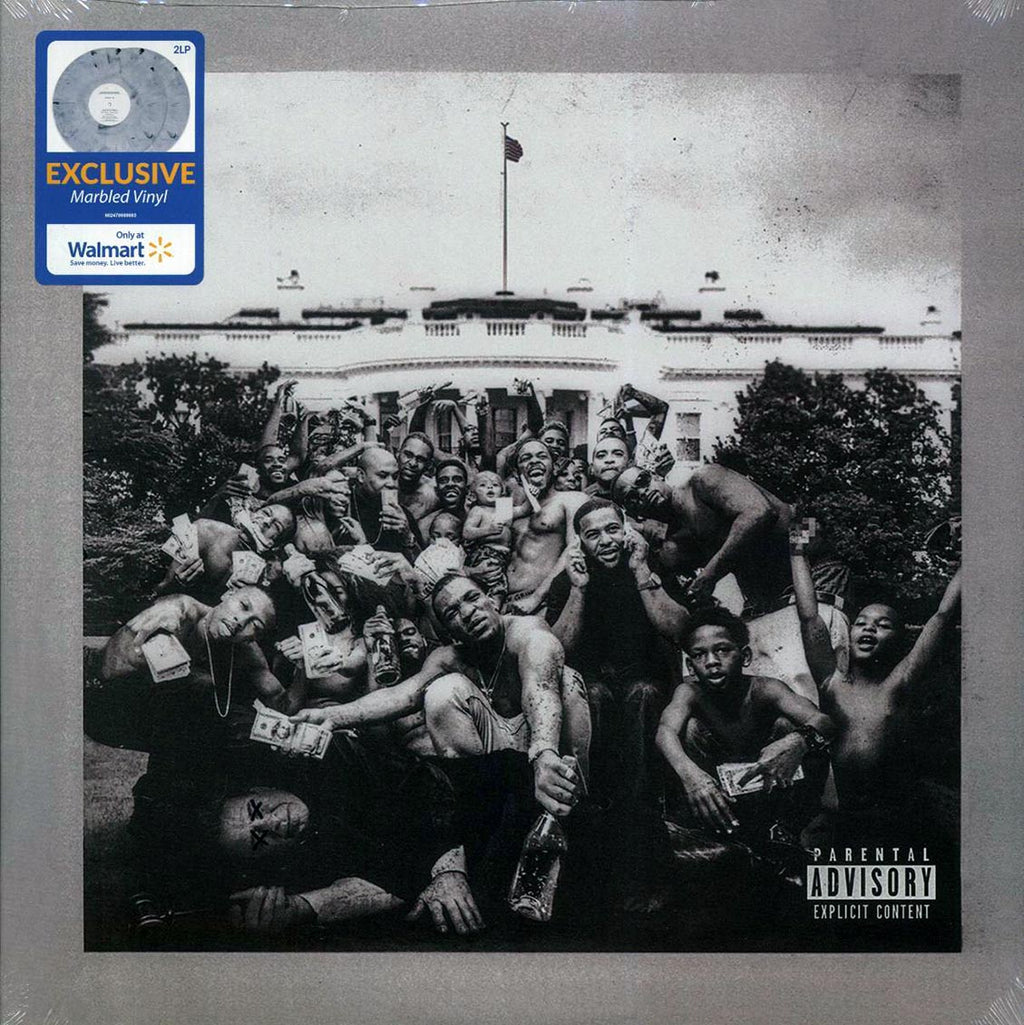 Kendrick Lamar - To Pimp A Butterfly (2xLP) (grey marble vinyl) vinyl LP front cover
