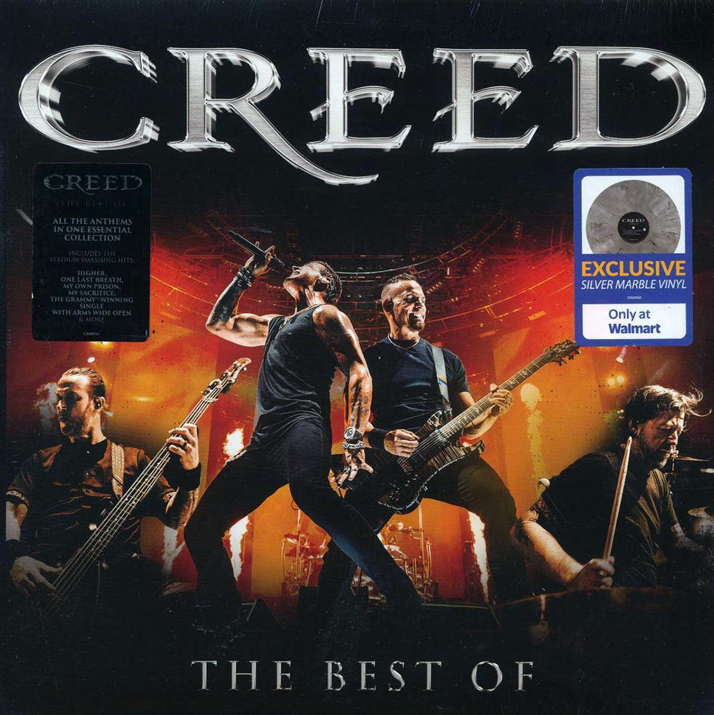 Creed - The Best Of (ltd. ed.) (silver marble vinyl) vinyl LP front cover