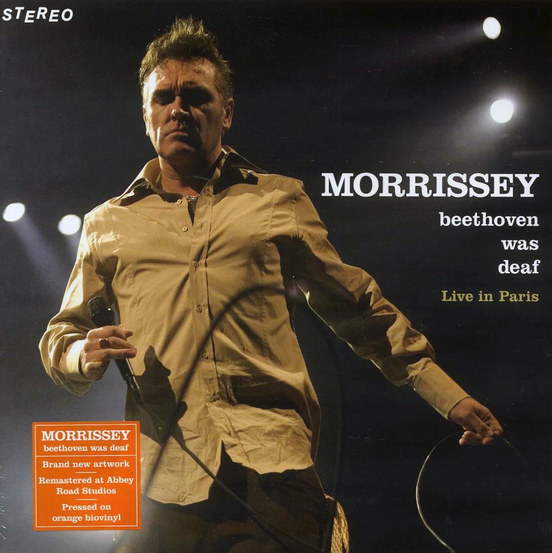 Morrissey - Beethoven Was Deaf: Live In Paris (remastered) (orange vinyl) vinyl LP front cover