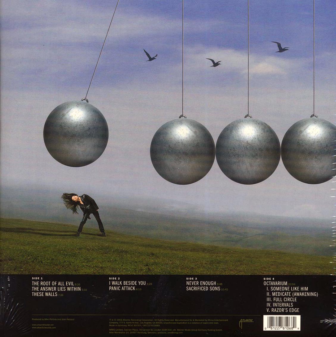 Dream Theater - Octavarium (ltd. ed.) (2xLP) (clear vinyl) vinyl LP back cover
