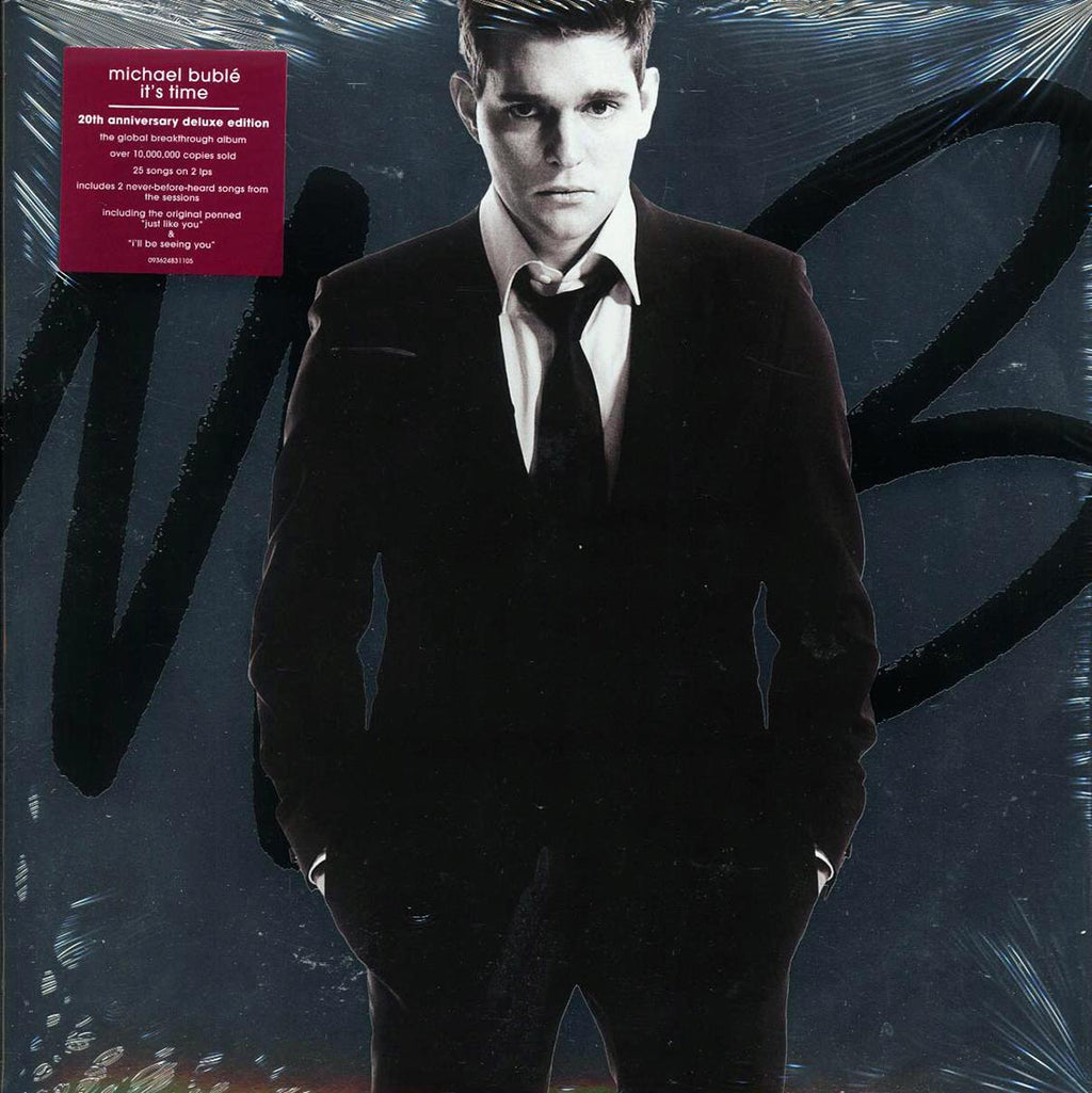 Michael Buble - It's Time (20th Anniv. Ed.) (+2 bonus tracks) (2xLP) (deluxe edition) (silver vinyl) vinyl LP front cover