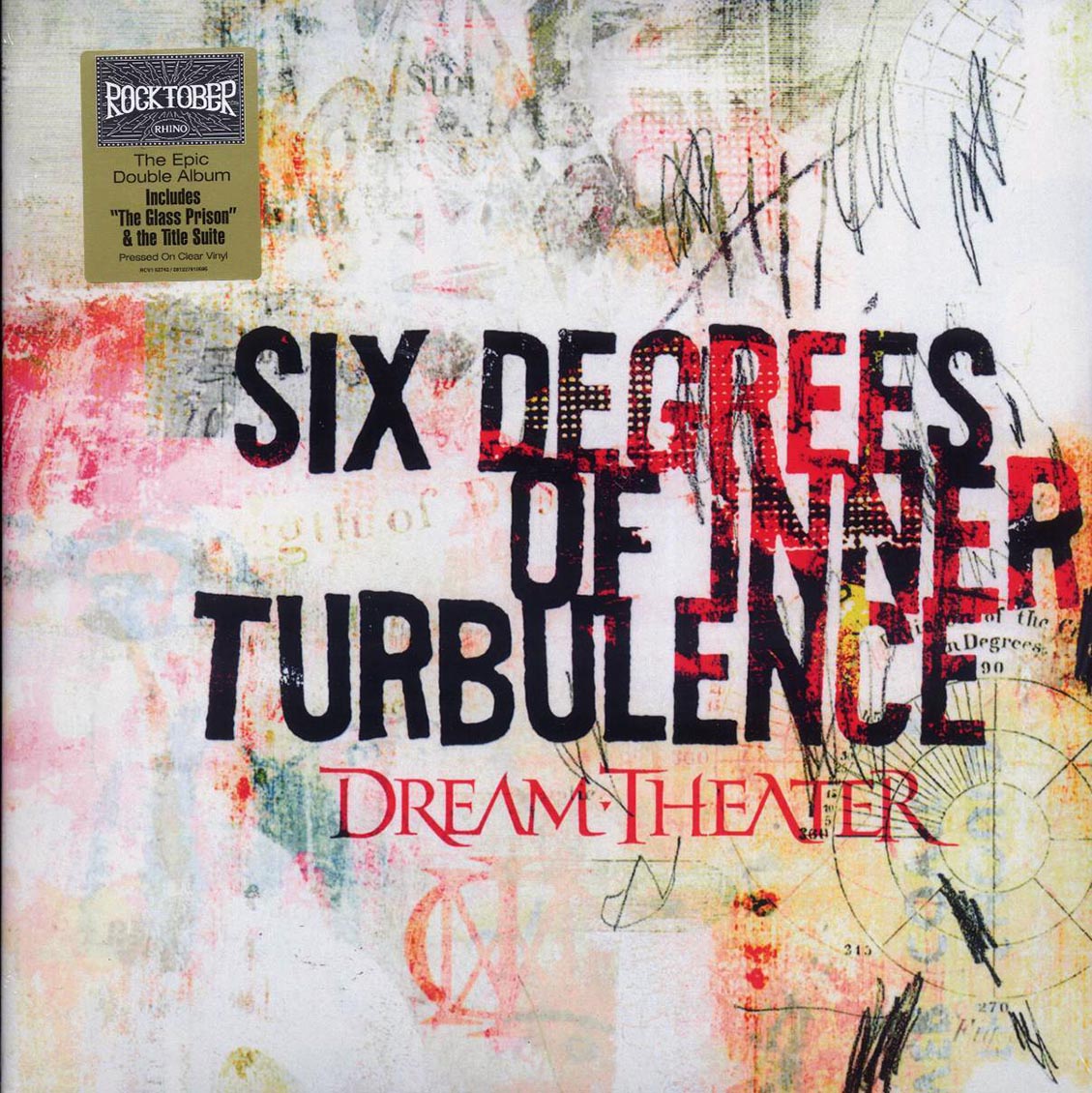 Dream Theater - Six Degrees Of Inner Turbulence (+bonus tracks) (ltd. ed.) (2xLP) (clear vinyl) vinyl LP front cover