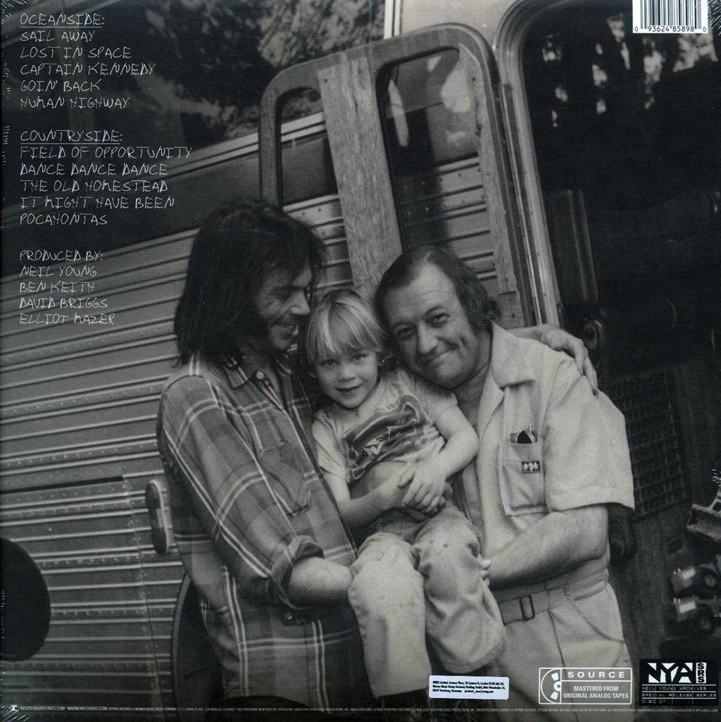 Neil Young - Oceanside Countryside (clear vinyl) (matte jacket) vinyl LP back cover