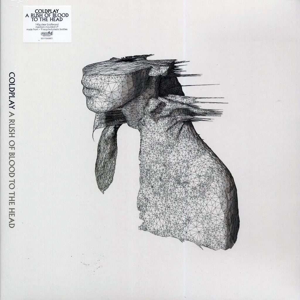 Coldplay - A Rush Of Blood To The Head (clear vinyl) vinyl LP front cover