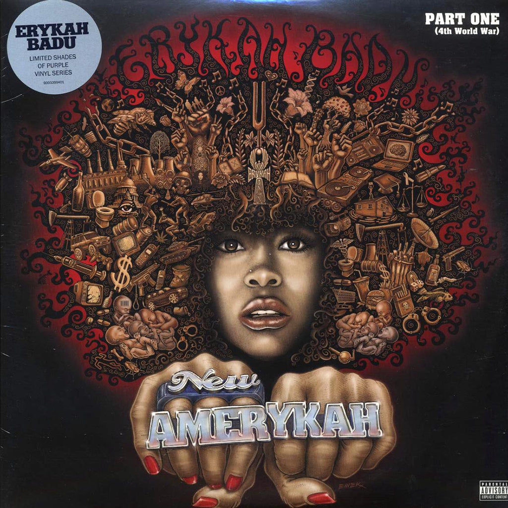 Erykah Badu - New Amerykah Part One: 4th World War (2xLP) (purple vinyl) vinyl LP front cover
