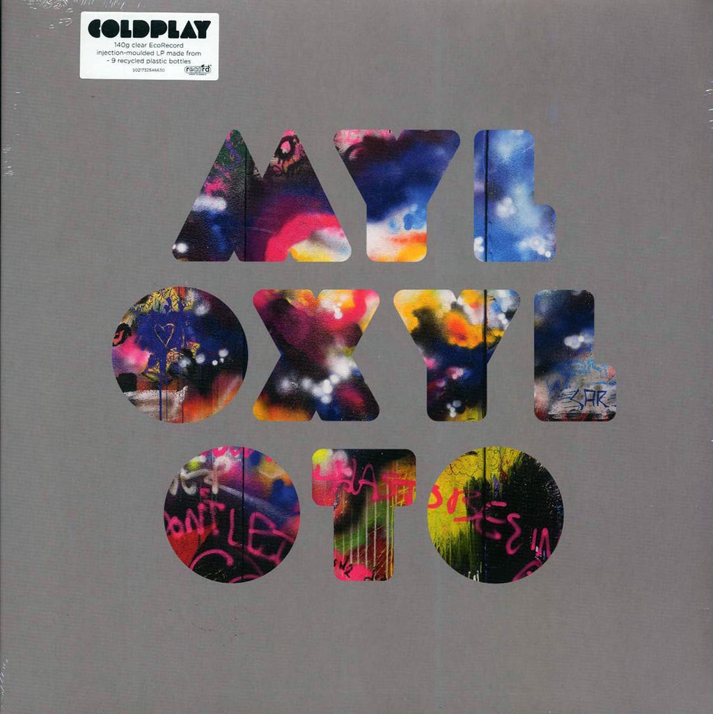 Coldplay - Mylo Xyloto (mono) (clear vinyl) vinyl LP front cover