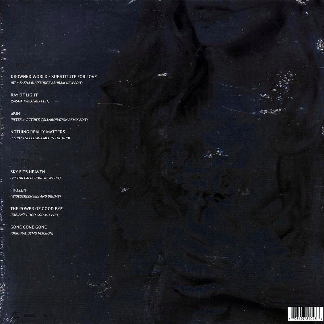 Madonna - Veronica Electronica (+bonus track) (remastered) (clear vinyl) vinyl LP back cover