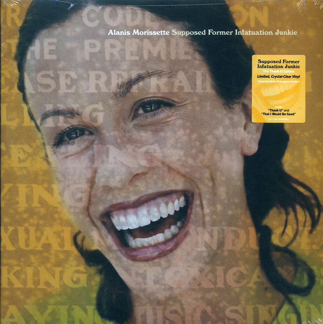 Alanis Morissette - Supposed Former Infatuation Junkie: The Thank U Edition (ltd. ed.) (2xLP) (clear vinyl) vinyl LP front cover