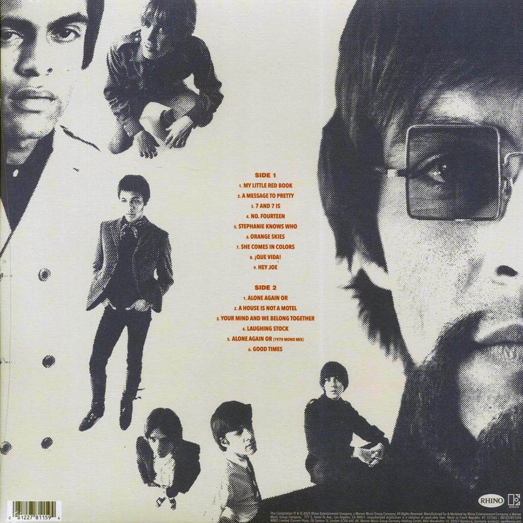 Love - The Elektra Singles vinyl LP back cover