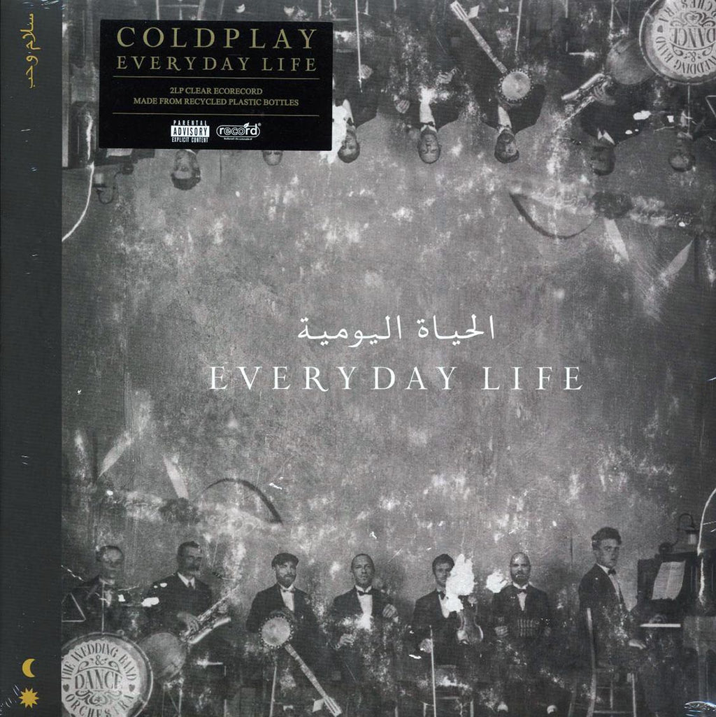 Coldplay - Everyday Life (2xLP) (clear vinyl) vinyl LP front cover