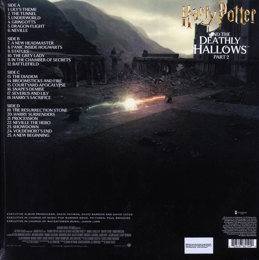 Alexandre Desplat - Harry Potter And The Deathly Hallows Part 2: Original Motion Picture Soundtrack (2xLP) vinyl LP back cover