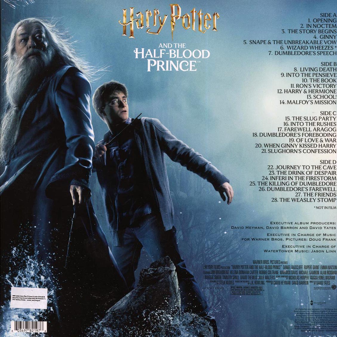 Nicholas Hooper - Harry Potter And The Half-Blood Prince: Original Motion Picture Soundtrack (2xLP) vinyl LP back cover