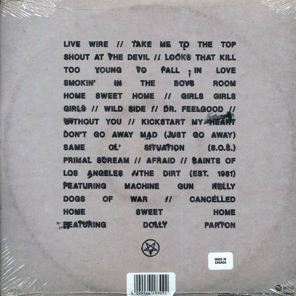 Motley Crue - From The Beginning (ltd. ed.) (2xLP) (black/translucent splatter vinyl) vinyl LP back cover