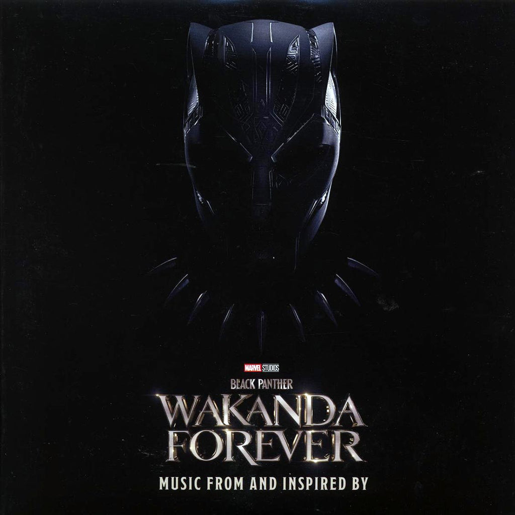 Rihanna, Burna Boy, Tems, Future, Etc. - Music From And Inspired By Black Panther: Wakanda Forever (2xLP) (black ice vinyl) vinyl LP front cover