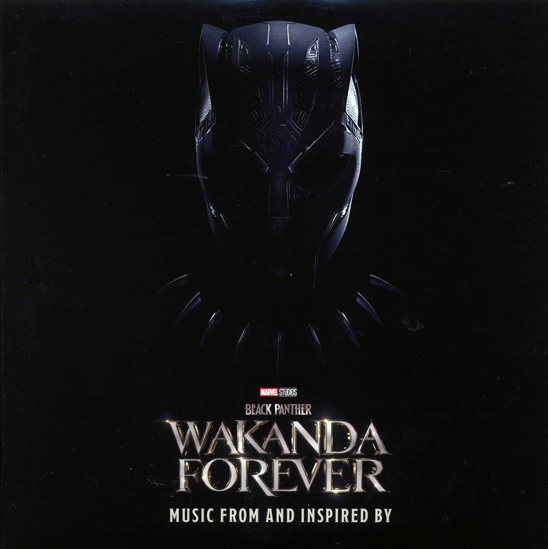 Rihanna, Burna Boy, Tems, Future, Etc. - Music From And Inspired By Black Panther: Wakanda Forever (2xLP) (black ice vinyl) vinyl LP front cover