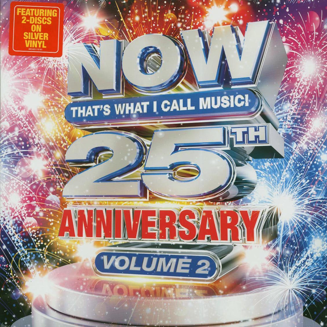 Dua Lupa, Nicki Minaj, Katy Perry, Olivia Rodrigo, Imagine Dragons, Etc. - Now That’s What I Call Music! 25th Anniversary Volume 2 (2xLP) (silver vinyl) vinyl LP front cover