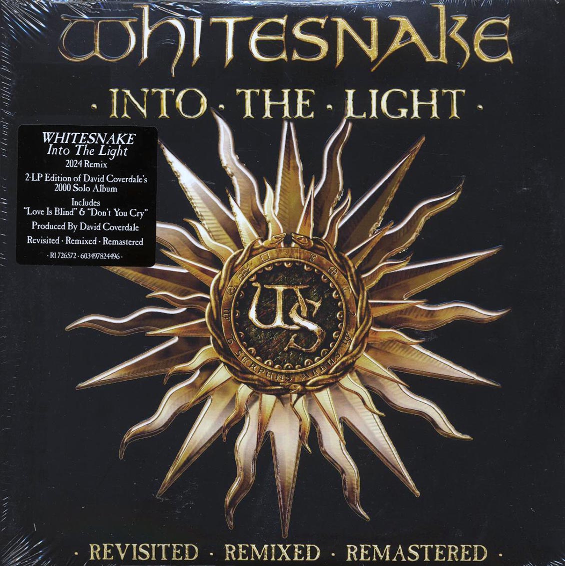 Whitesnake - Into The Light (2xLP) (remixed) (remastered) vinyl LP front cover