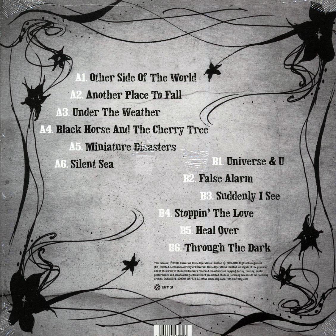 KT Tunstall - Eye To The Telescope vinyl LP back cover