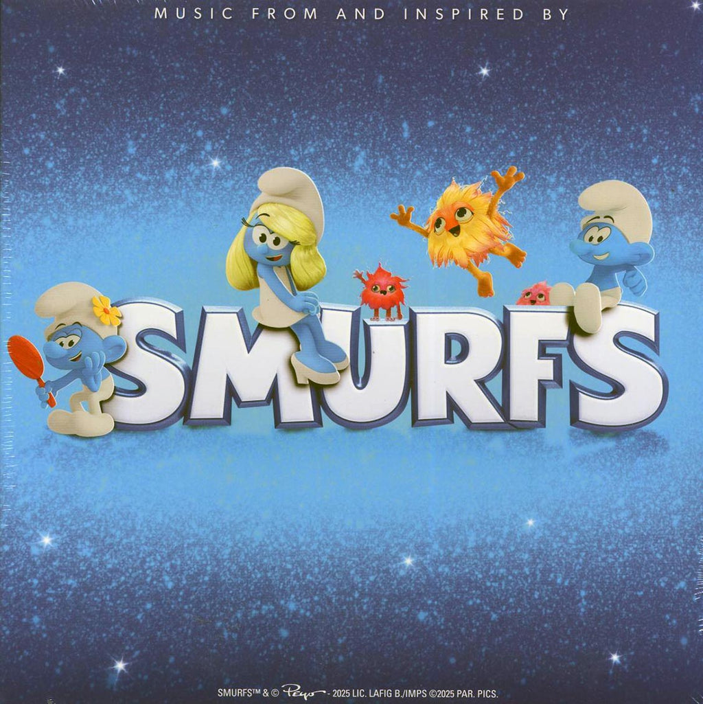 Rihanna, Natania, Indian Connect, Etc. - Music From And Inspired By Smurfs (ltd. ed.) (red vinyl) vinyl LP front cover