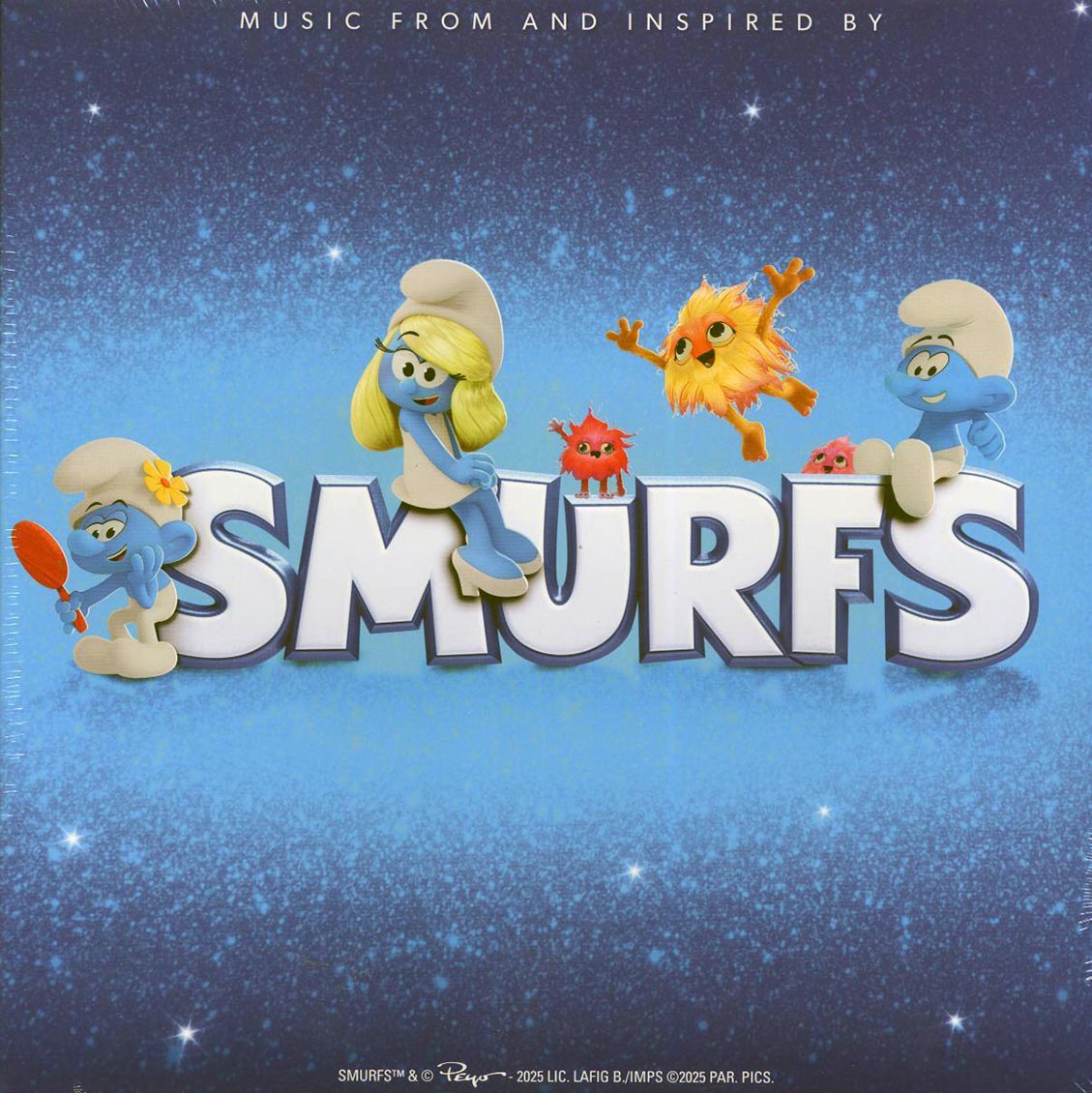 Rihanna, Natania, Indian Connect, Etc. - Music From And Inspired By Smurfs (ltd. ed.) (red vinyl) vinyl LP front cover