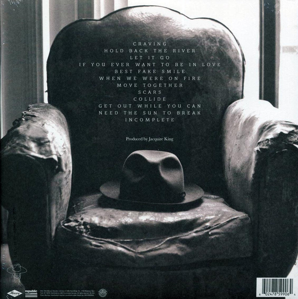 James Bay - Chaos And The Calm (RSD 2025) (ltd. ed.) (ruby/black marbled vinyl) vinyl LP back cover