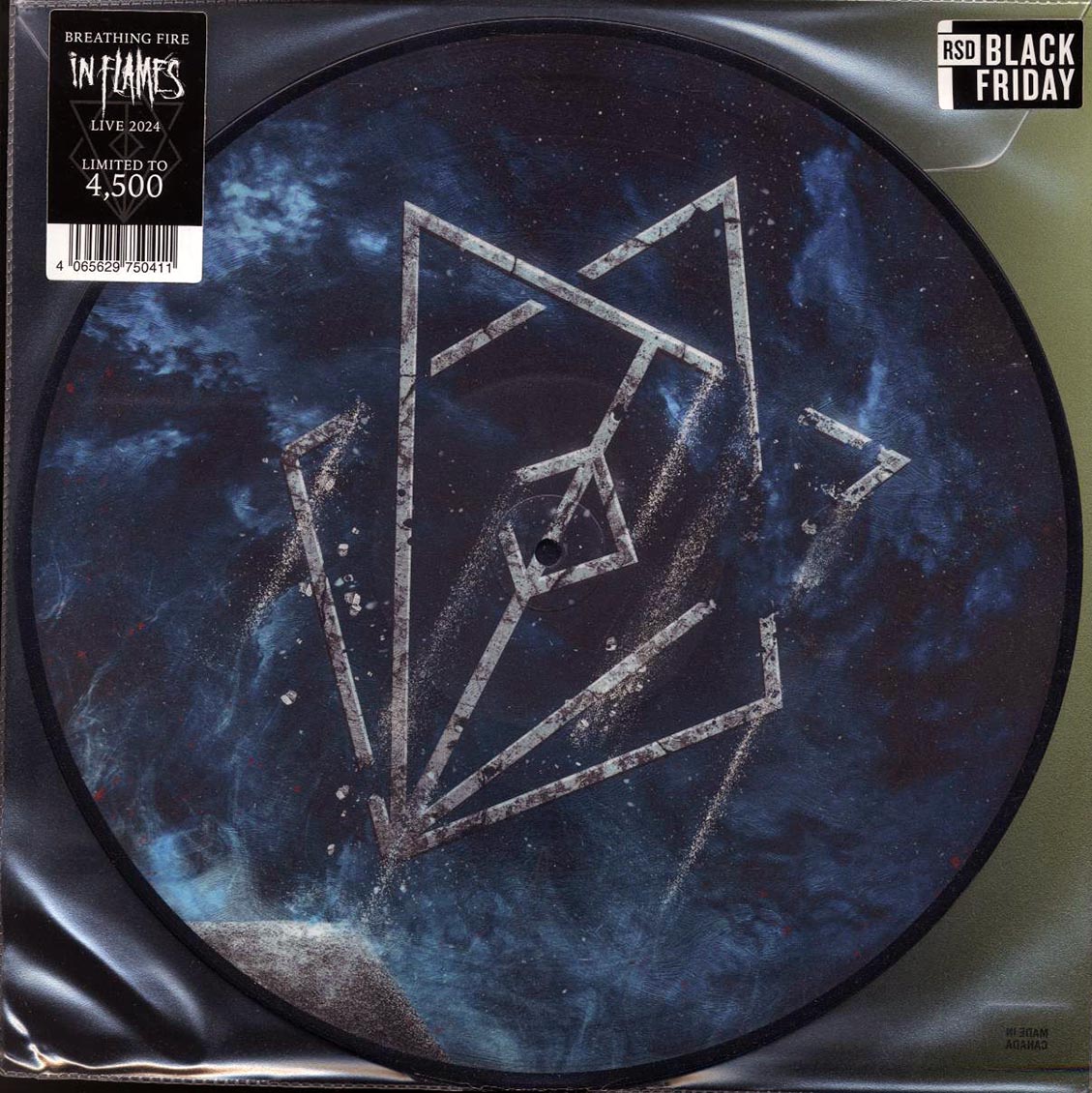 In Flames - Breathing Fire: Live 2024 (RSD 2025) (ltd. ed.) (picture disc) vinyl LP front cover