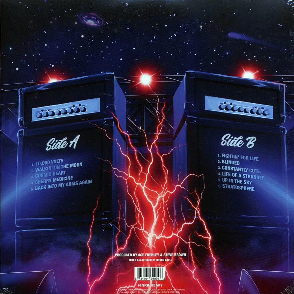 Ace Frehley - 10,000 Volts (ltd. ed.) (180g) (splatter vinyl) vinyl LP back cover