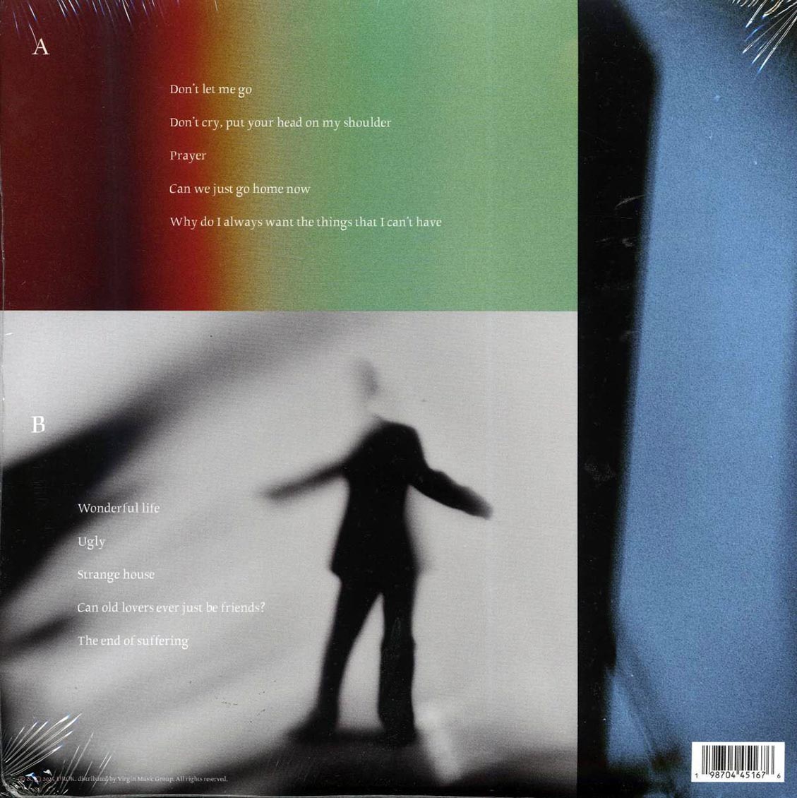 Tom Odell - A Wonderful Life (ltd. ed.) (green vinyl) vinyl LP back cover